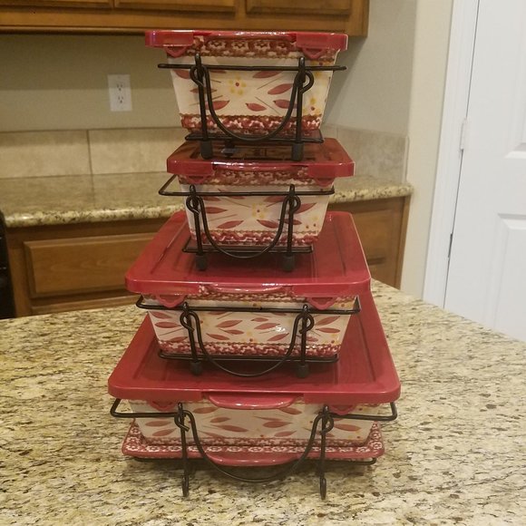 Old World Cranberry Temp-Tations 4 Qt. or 9 x 13 Size Bakeware - Picture 7 of 8